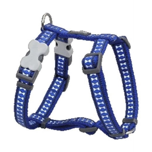 Red Dingo DH-RB-DB-12 Dog Harness Reflective Dark Blue- Extra Small