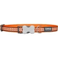 thumbnail image 1 of Red Dingo  Dog Collar Reflective Orange, Medium, 1 of 1