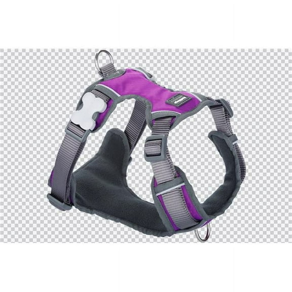 Red Dingo  Dog Padded Harness, Purple - Medium