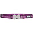 thumbnail image 1 of Red Dingo Reflective Bones Purple Dog Collar, Extra-Small, 1 of 2