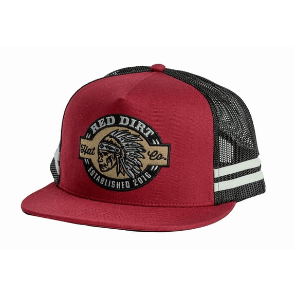Red Dirt Big Chief- Garnet / 5 Panel - Hats Cap - Rdhc-526