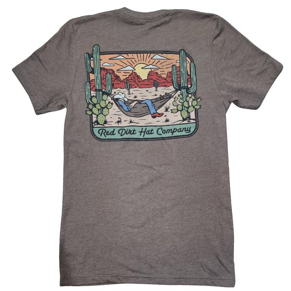 Red Dirt Hat Company Red Dirt Home On The Range Brown Tee Brown S