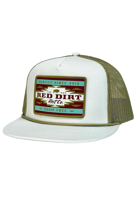 Red Dirt Mens White Desert Grit Cap