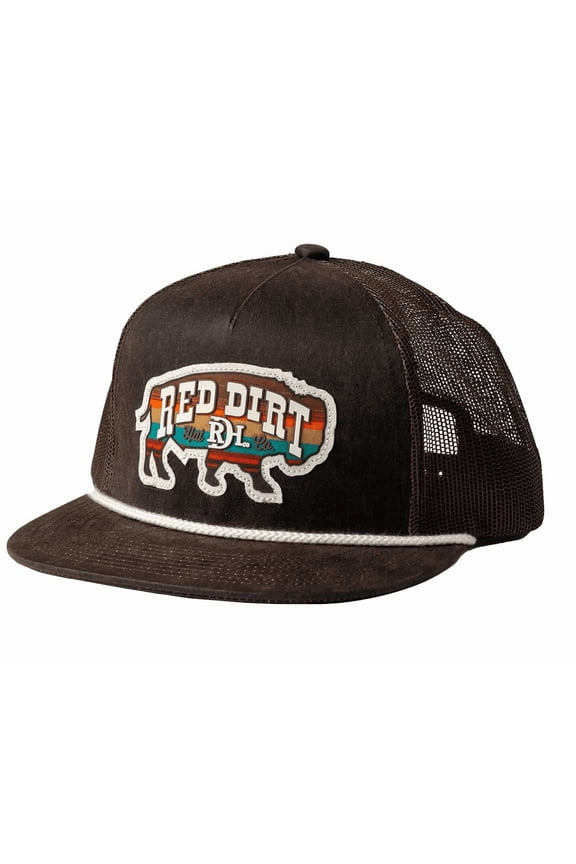 Rustic Bison- Leathered Brown - Hats Cap - Rdhc-455