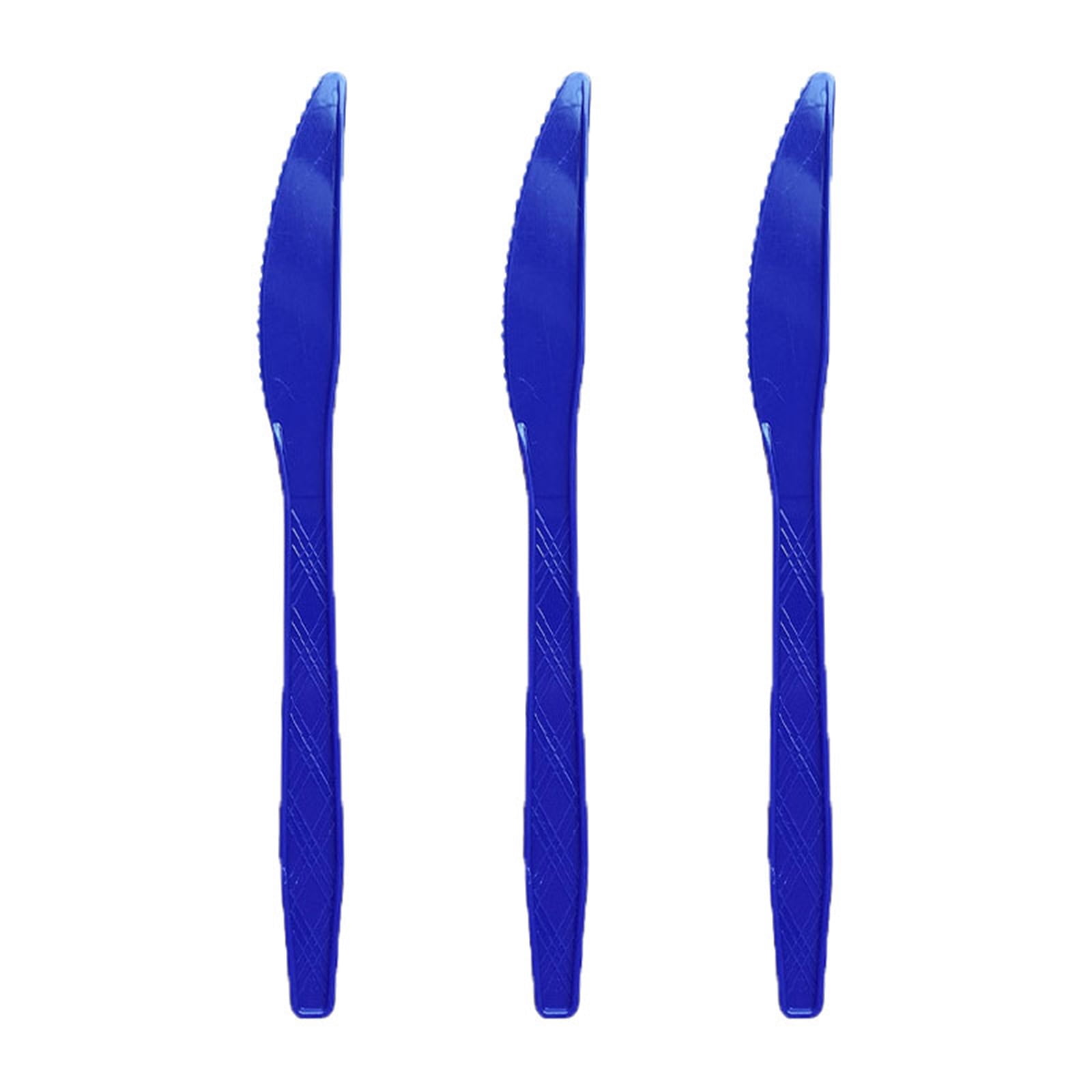 Red Disposable Plastic Knives, 10 Count Heavy Duty Party Cutlery for ...