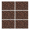 thumbnail image 1 of Red Dog Art Footprint Summer Placemats Table Placemats Set Of 6-Linen Kitchen Washable Placemats Table Mats 11.8"x17.7"Non-Slip Heat Resistant, 1 of 5