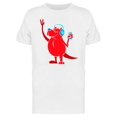 thumbnail image 1 of Red Dog Blasting Music T-Shirt Men -Image by Shutterstock, Male 3X-Large, 1 of 2