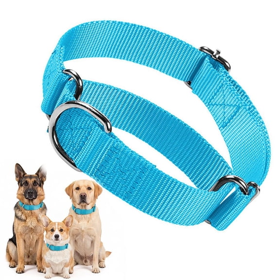 Red Dog Collar Martingale, No Pull Choke Dog Collar Escape Proof Cinch Dog Training Collars Adjustable for Small Medium Large Breed Pet Dogs