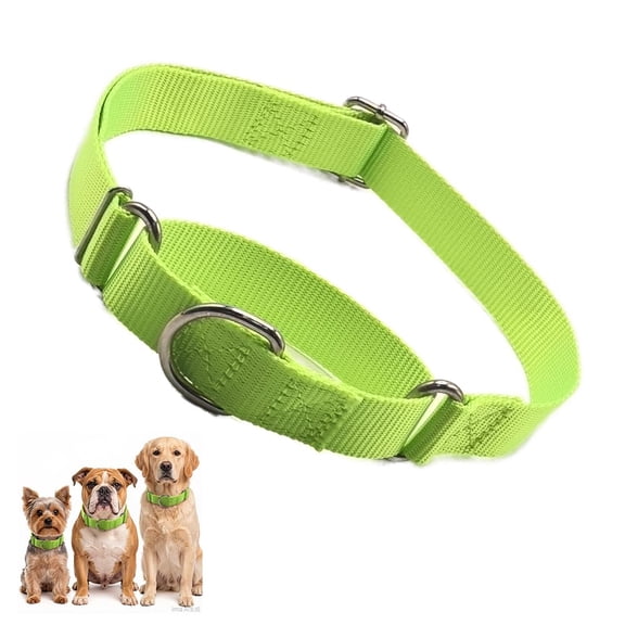 Red Dog Collar Martingale, No Pull Choke Dog Collar Escape Proof Cinch Dog Training Collars Adjustable for Small Medium Large Breed Pet Dogs