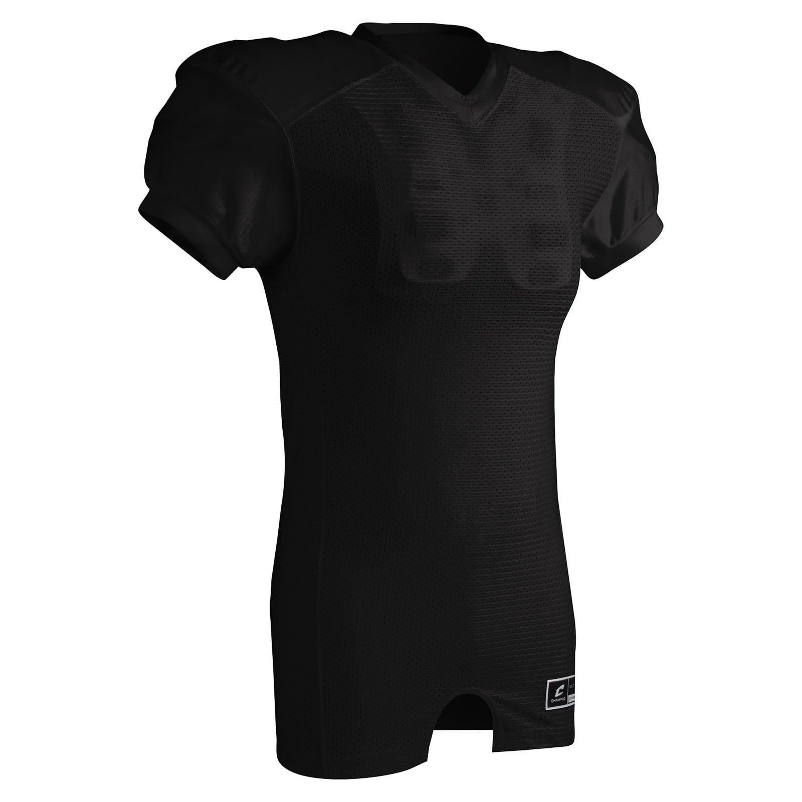 Red Dog Collegiate-Fit Poly/Spandex Football Game Jersey, Adult 3X-Large, Black