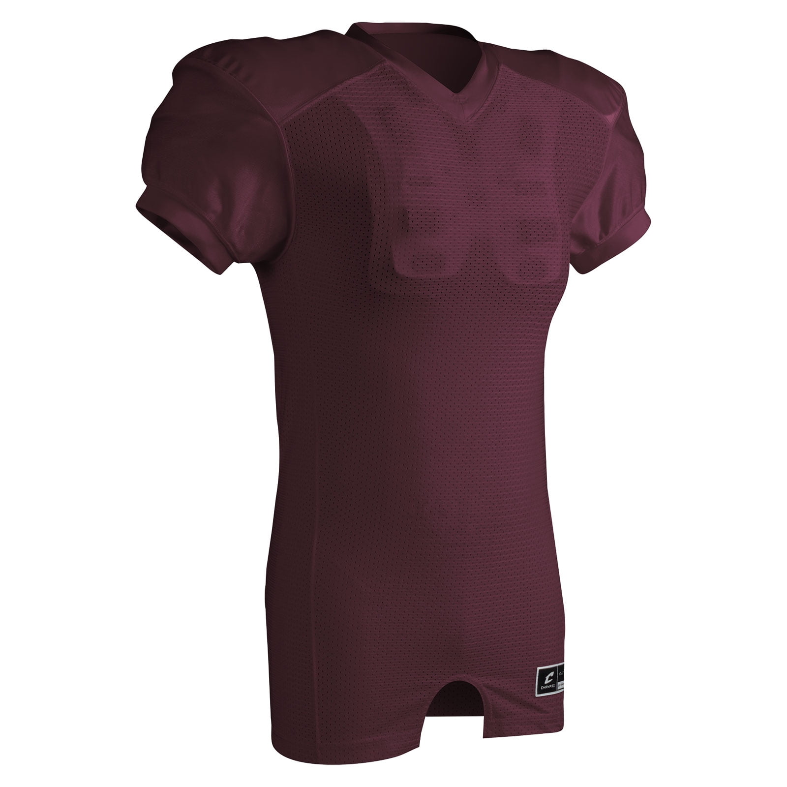 Red Dog Collegiate-Fit Poly/Spandex Football Game Jersey, Adult Large, Maroon