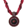 thumbnail image 1 of Red Donut Pendant Necklace, 1 of 1