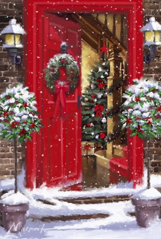 Red Door 1 Canvas Art - The Macneil Studio (24 x 36)