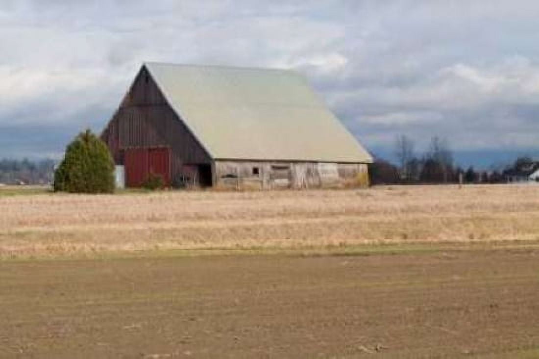 Red Door Barn Canvas Art - Dana Styber (12 x 18)