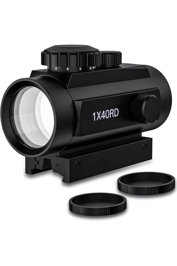 Red Dot 1x40mm, R&G, Dot Sight Rifle scope, 4 MOA Reticle, Compatible with 20mm and 11mm Rails.