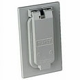 thumbnail image 1 of Red Dot 3819950 1 Gang Rectangle Zinc Duplex Box Cover for 1 Duplex Receptacle, 1 of 1
