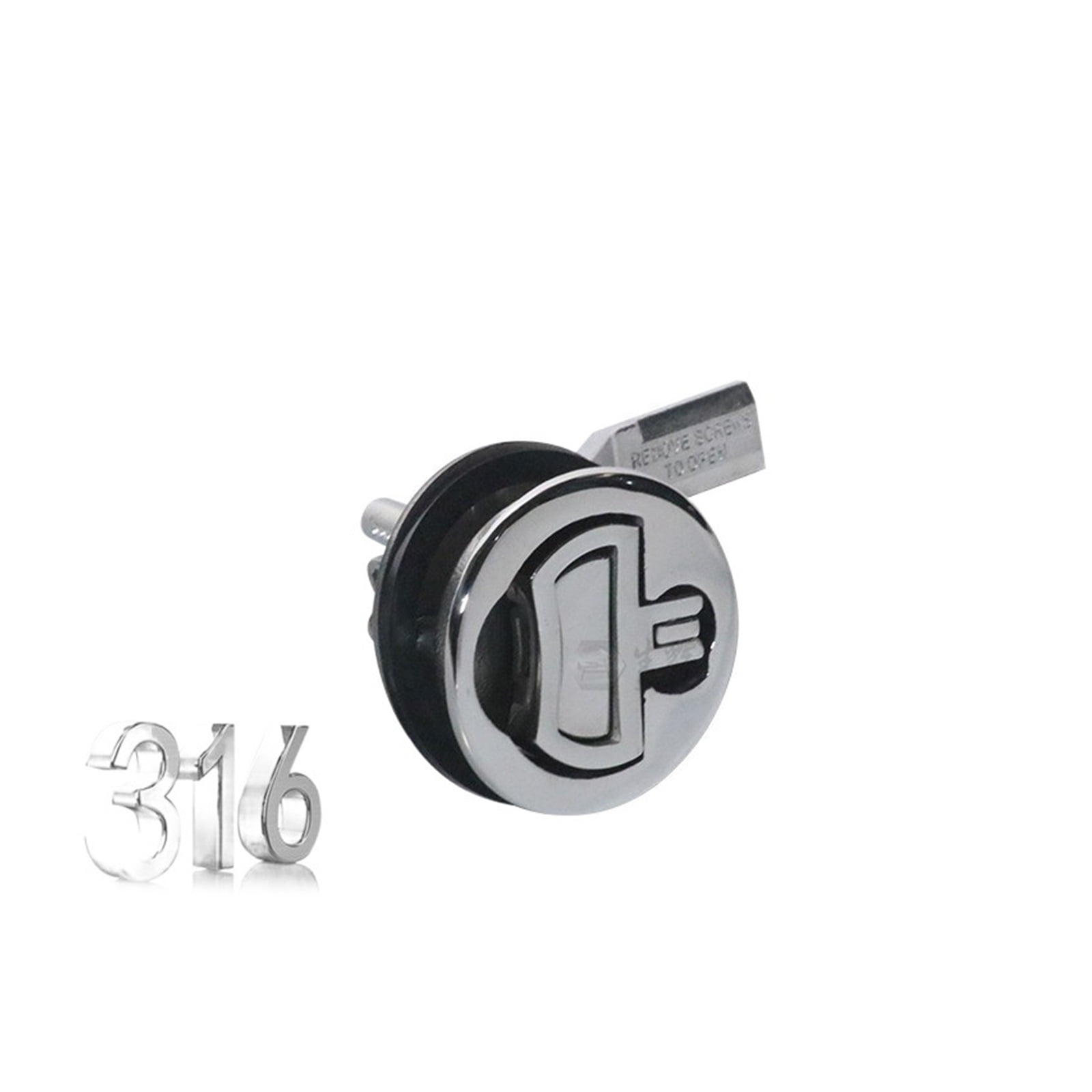 Red Dot With Key Floor Lock Buckle 316 Stainless Steel Yacht