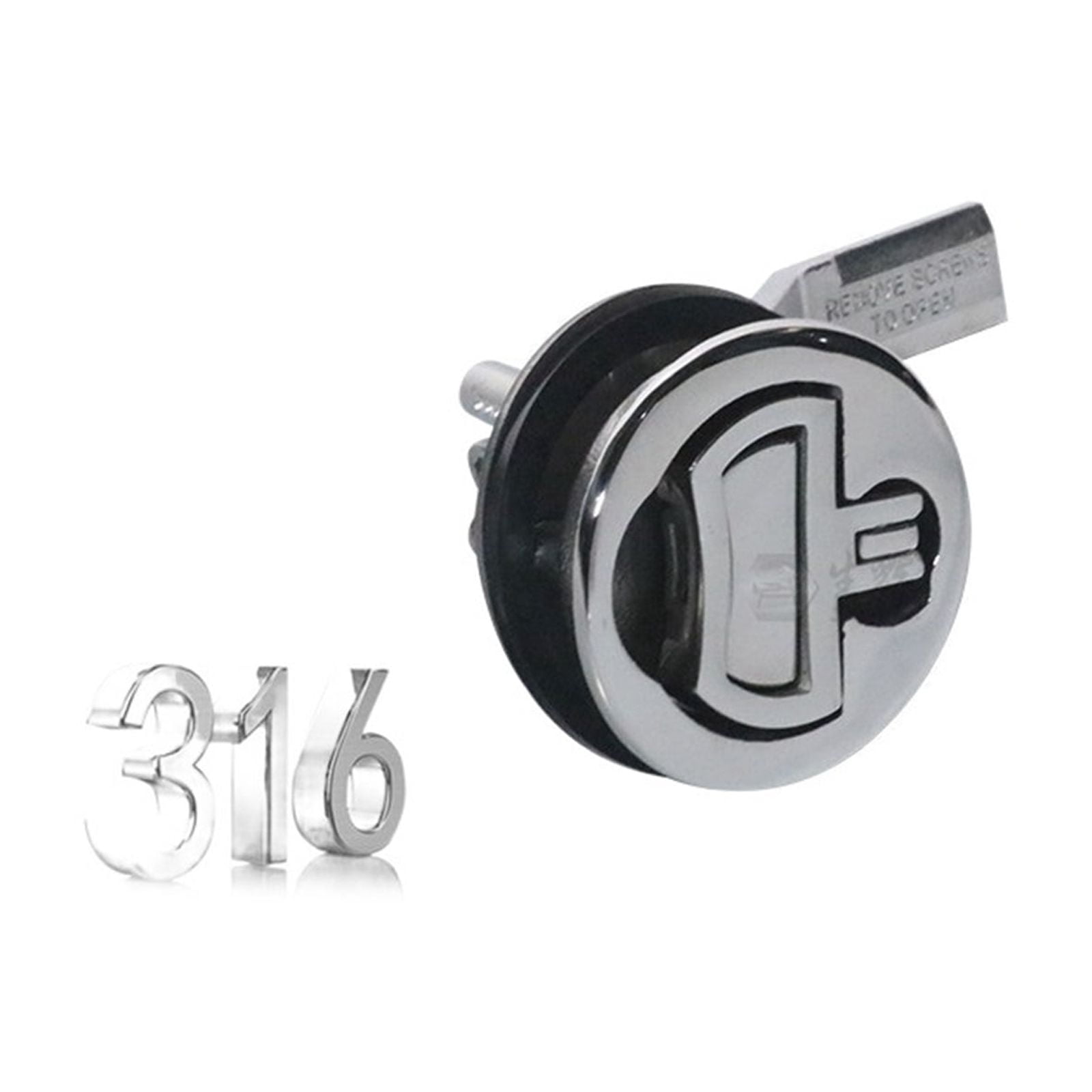 Red Dot With Key Floor Lock Buckle 316 Stainless Steel Yacht ...