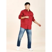 Red Double Pocket Shirt for Men