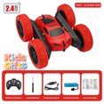 thumbnail image 1 of Red Double Sided 360 Flip RC Stunt Car, Remote Control Off Road Drift Vehicle with LED Headlights, 2.4G Anti-Interference Rechargeable Toy, Christmas Birthday Gift for Kids Boys Girls Ages 6+, 1 of 8