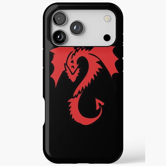 Red Dragon Fantasy Mythical Creature iPhone Case 17 16 15 14 13 12 11 Pro Max