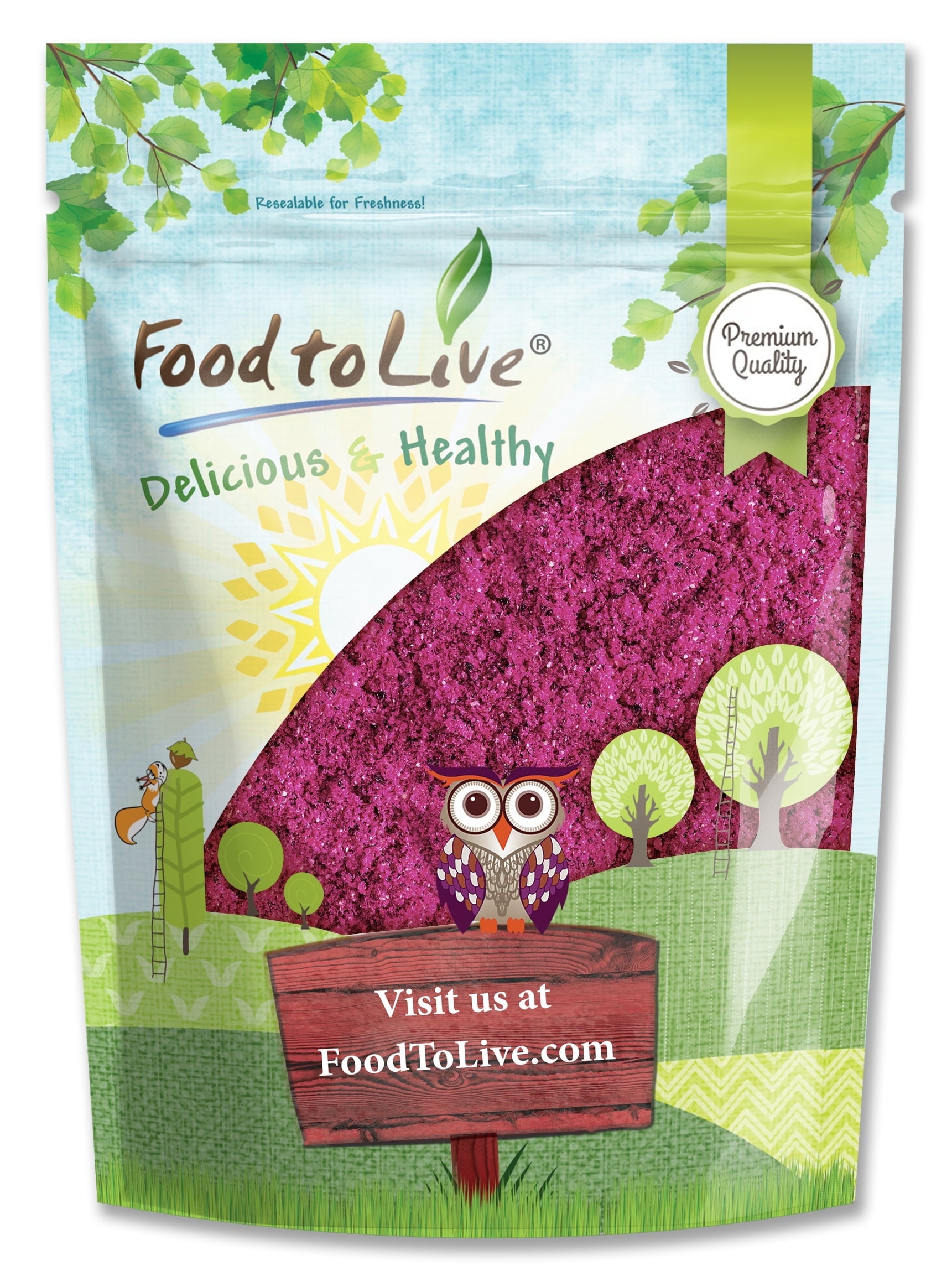 Freeze-Dried Dragon Fruit Powder, 1 Pound–Vegan,Kosher, Good for Smoothies and Baking-Food to Live