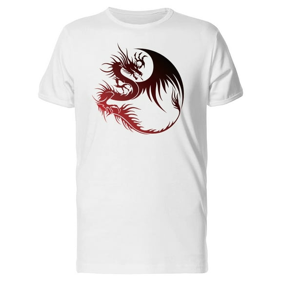 Red Dragon Silhouette T-Shirt Men -Image by Shutterstock, Male x-Large