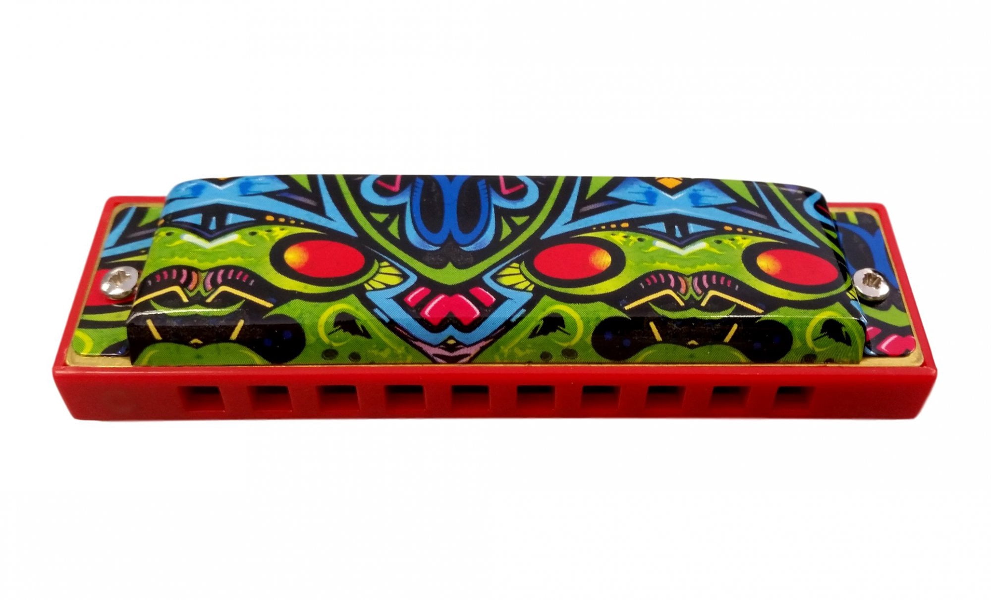 Red Dragon Tagged Harmonica, Key Of G