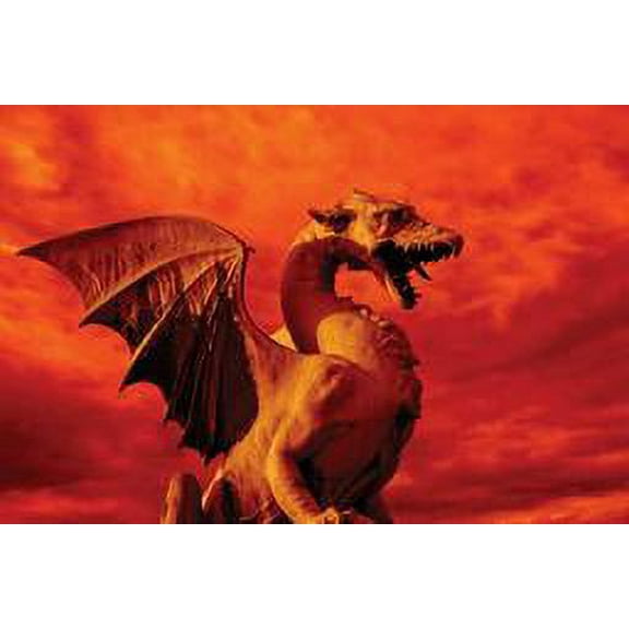 Red Dragon Wall Decal
