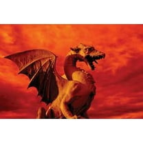 Red Dragon Wall Decal