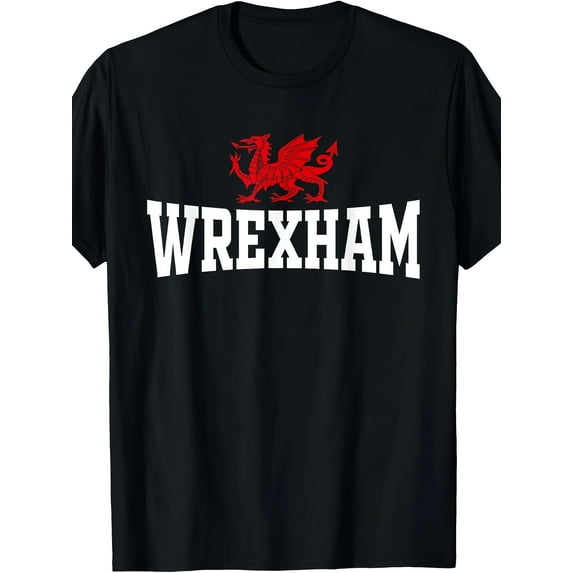 Red Dragon Wrexham City, Wales T-shirt Of County Of Wales