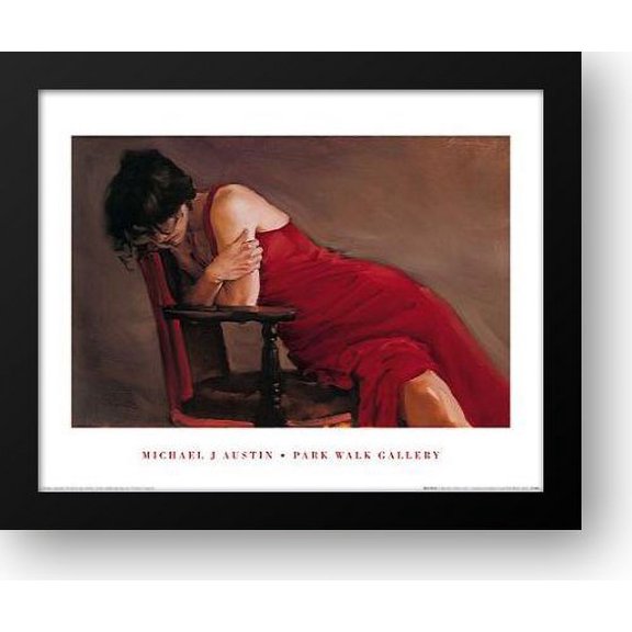 Red Dress 24x20 Framed Art Print by Austin, Michael