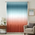 thumbnail image 1 of Red Duck Green Ombre Sheer Curtains 96 Inches Long, Contemporary Abstract Gradient Light Filering Curtains, Privacy Drapes Simi Floor to Veiling Curtain for Living Room Bedroom Large Window Treatment, 1 of 9