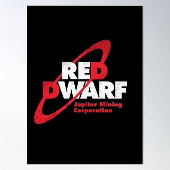Red Dwarf Jupiter Mining Corporation Poster Wall Art, Modern Wall Decor For Living Room Bedroom, 12x18 UNFRAMED