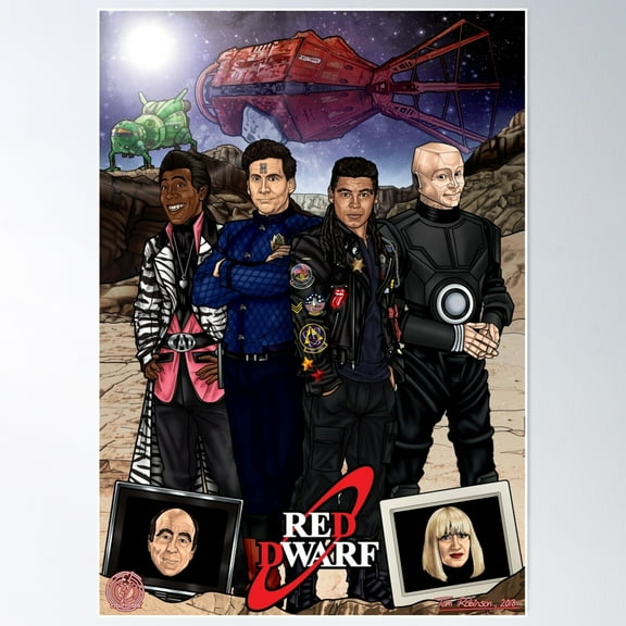 Red Dwarf Poster Wall Art, Modern Wall Decor For Living Room Bedroom, 8x12 UNFRAMED