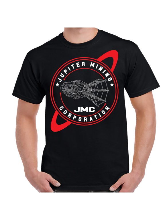 Red Dwarf Ship Schematic Red/White Logo Shirt-Small