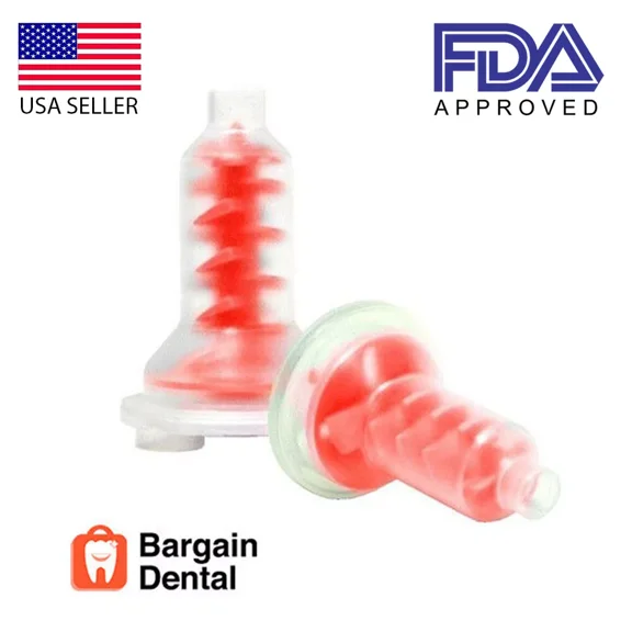 Red Dynamic Penta Dental Impression mixing tips for 3M ESPE - 50 pieces