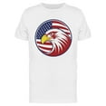 thumbnail image 1 of Red Eagle And Usa Flag T-Shirt Men -Image by Shutterstock, Male XX-Large, 1 of 2
