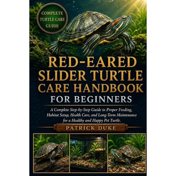 Red-Eared Slider Turtle Care Handbook for Beginners: A Complete Step-by-Step Guide to Proper Feeding, Habitat Setup, Hea, (Paperback)