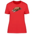 thumbnail image 1 of Red-Eared Slider Watercolor T-Shirt Women -Image by Shutterstock, Female Medium, 1 of 2