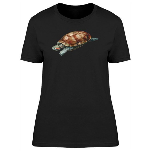 Red-Eared Slider Watercolor T-Shirt Women -Image by Shutterstock, Female x-Large