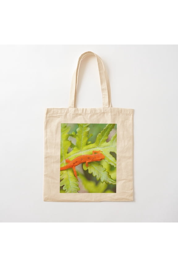 Red Eft Eastern Newt Canvas Tote Bags, Reusable Shopping Bag