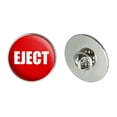 thumbnail image 1 of Red Eject Button Design Funny Metal 1.1" Tie Tack Hat Lapel Pin Pinback, 1 of 4