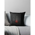 Red Electric Guitar Iphone Case Throw Pillow Covers Cases Cushion Cover