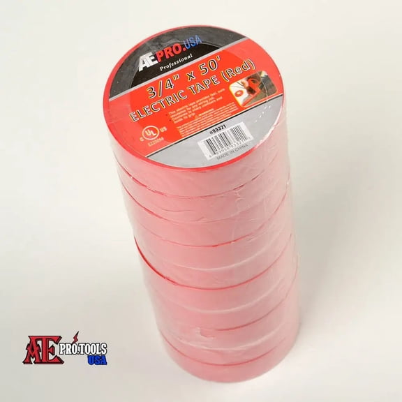Red Electrical Tape - 10 Pack