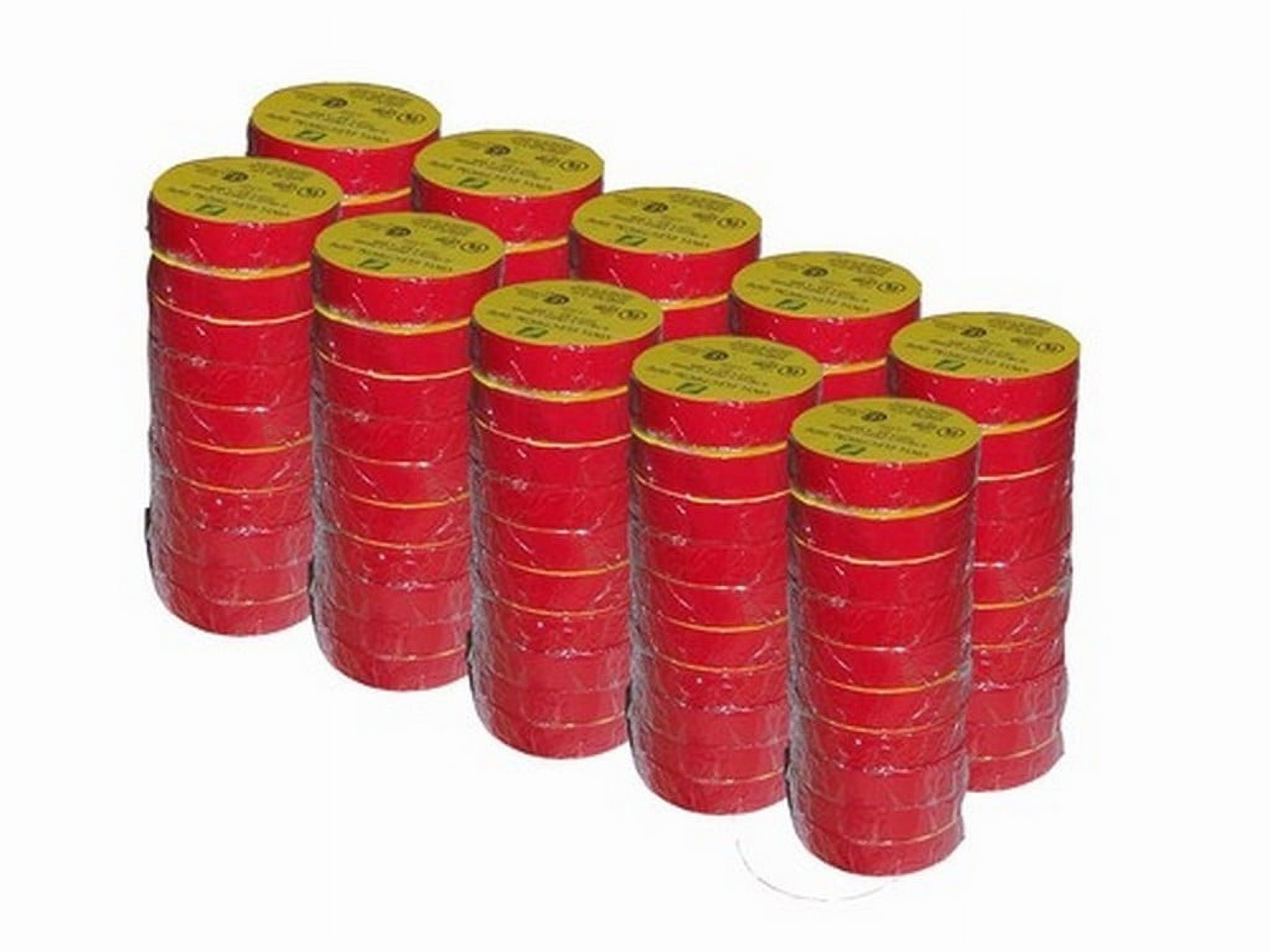 Red Electrical Tape 3/4 X 66 Ft Roll 7 Mil (100 Roll/Case)