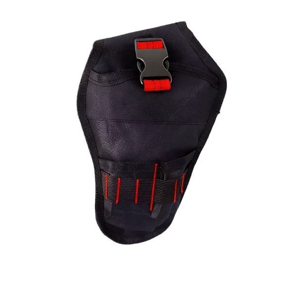 Red Electrician's Tool Belt with Adjustable Holster for Carpenters & Technicians