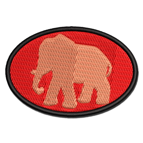 Red Elephant Republican Right Conservative GOP Applique Multi-Color Embroidered Iron-On Patch - 2.5 Inch Small