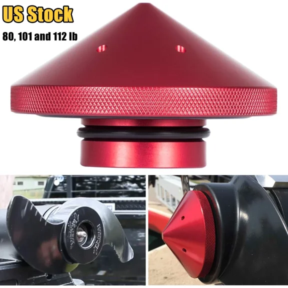 Red Eliminator Trolling Motor Prop Nut For MinnKota 80, 101 and 112 lb, Aluminum