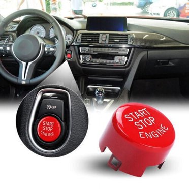 Glossy Red Engine Start Stop Button Cover Trim – For BMW F20 F23 F30 F32 F10 F12 F4 Series By Geartronics